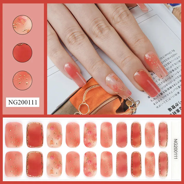 20 Stück UV Gel Nagelfolien