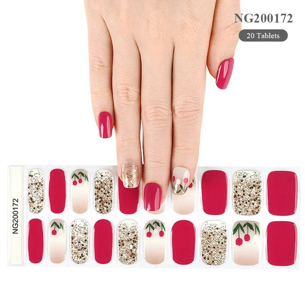 20 Stück UV Gel Nagelfolien