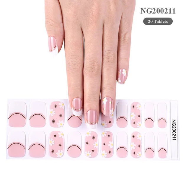 20 Stück UV Gel Nagelfolien