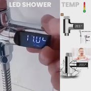 LED shower temp