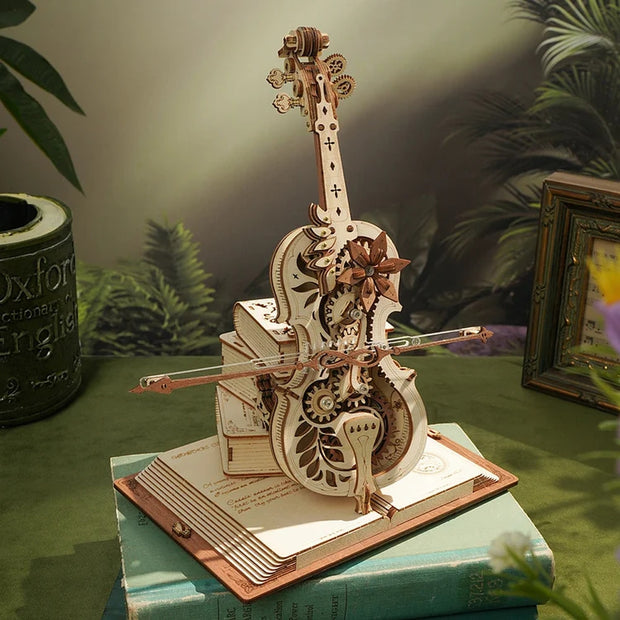 3D-Puzzle Musikbox Retro Cello