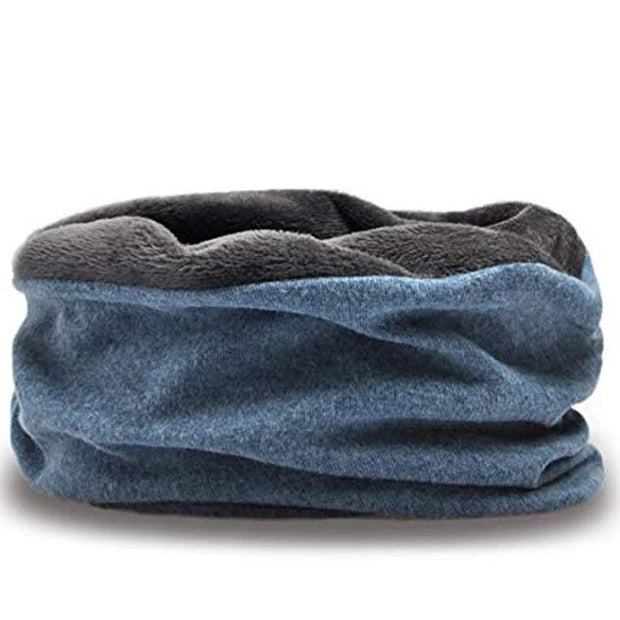 Swoomm Neck warmer winter collection, one neck warmer made of cotton and Soft Polyester microfiber, denim colors